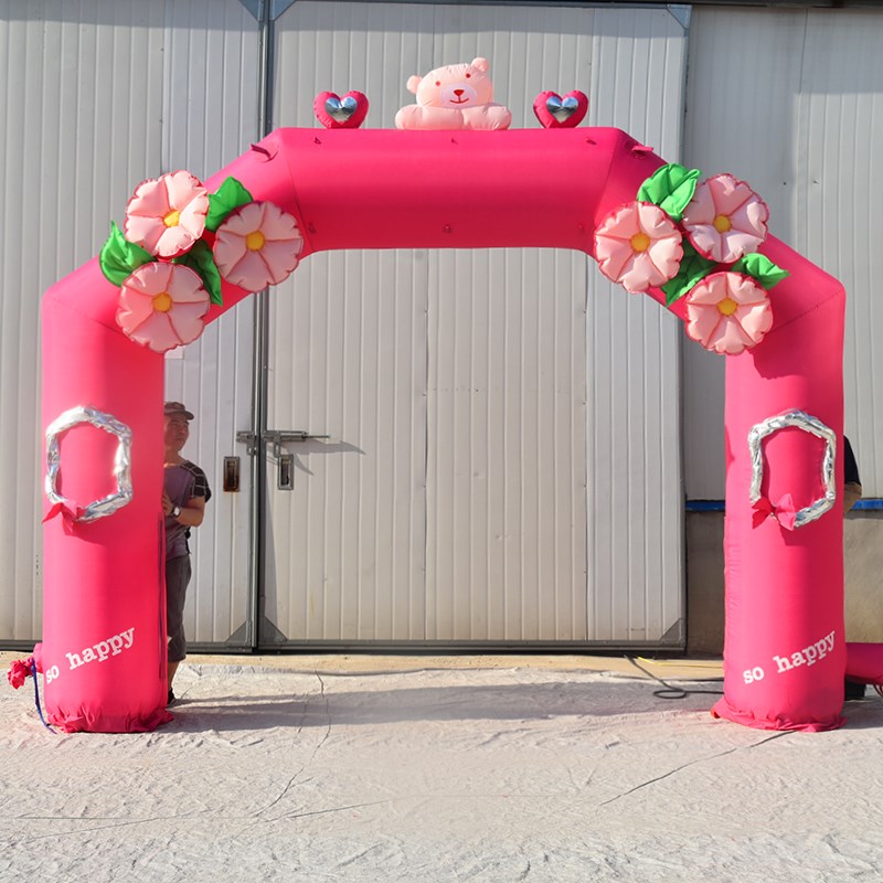 九龙坡粉色婚礼拱门